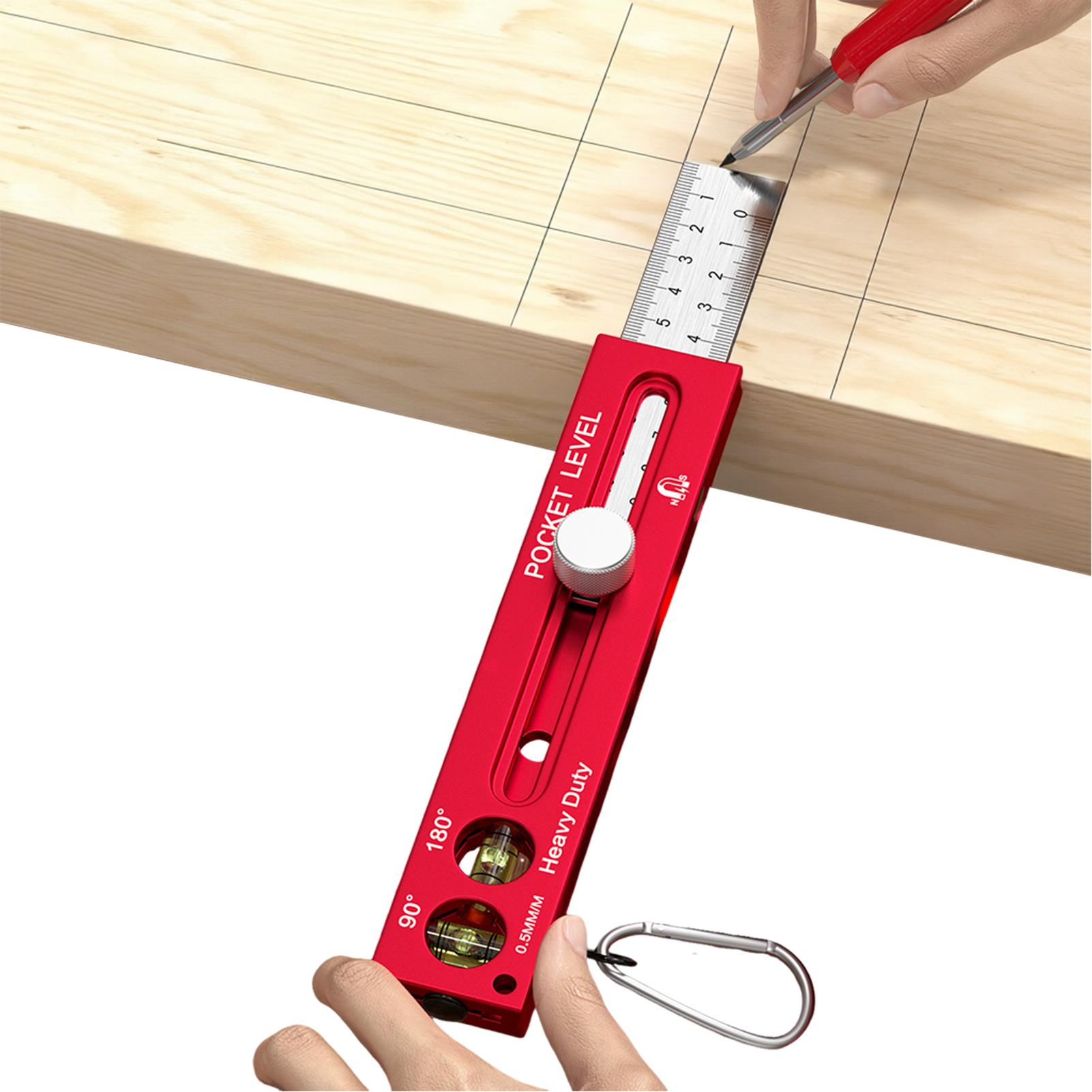 Woodworking Ruler - Herramientas de Medición para Carpintería, Plantilla