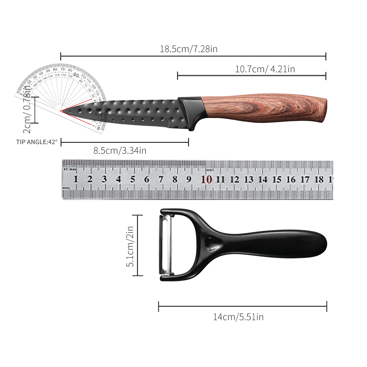 Cuchillo de fruta de acero ino - Woodworking Plan Pdf reseña y precio