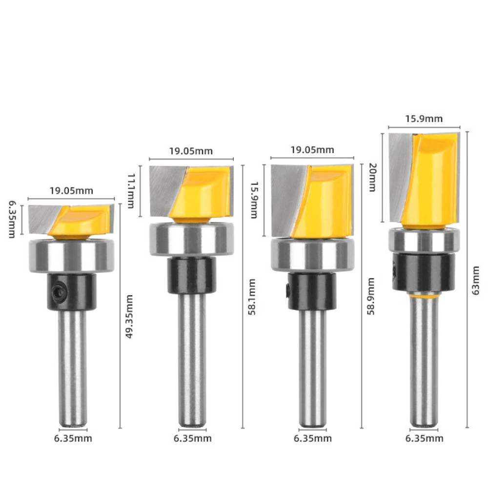 Fresa de enrasar con vástago d - Router Bits For Woodworking reseña y precio
