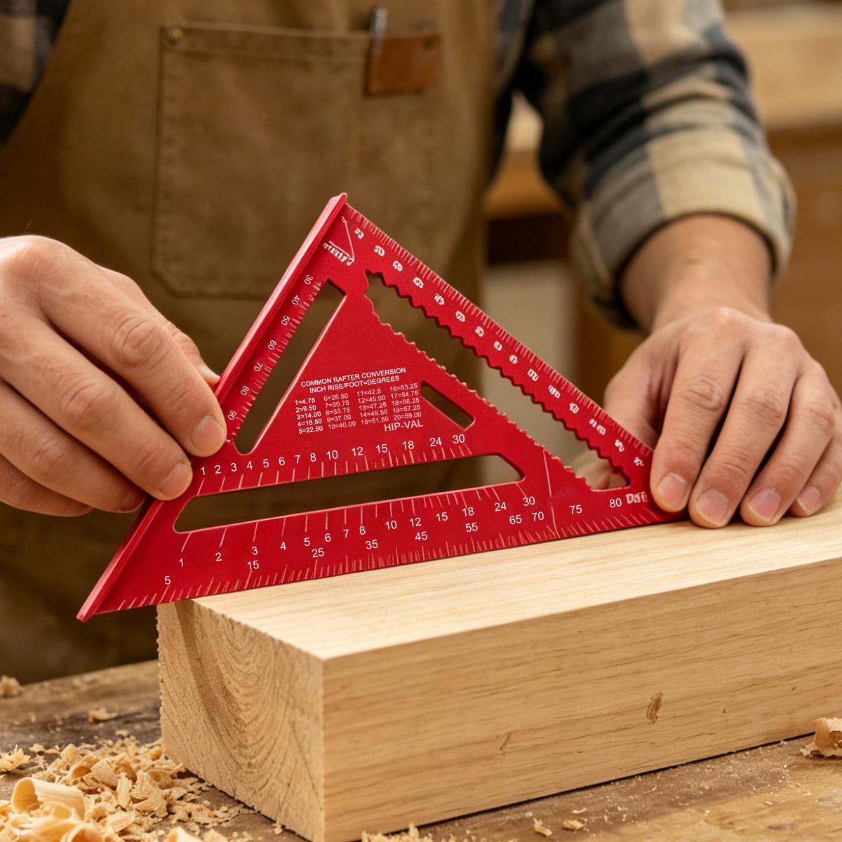 Regla Triangular de Alta Preci - Woodworking Ruler reseña y precio