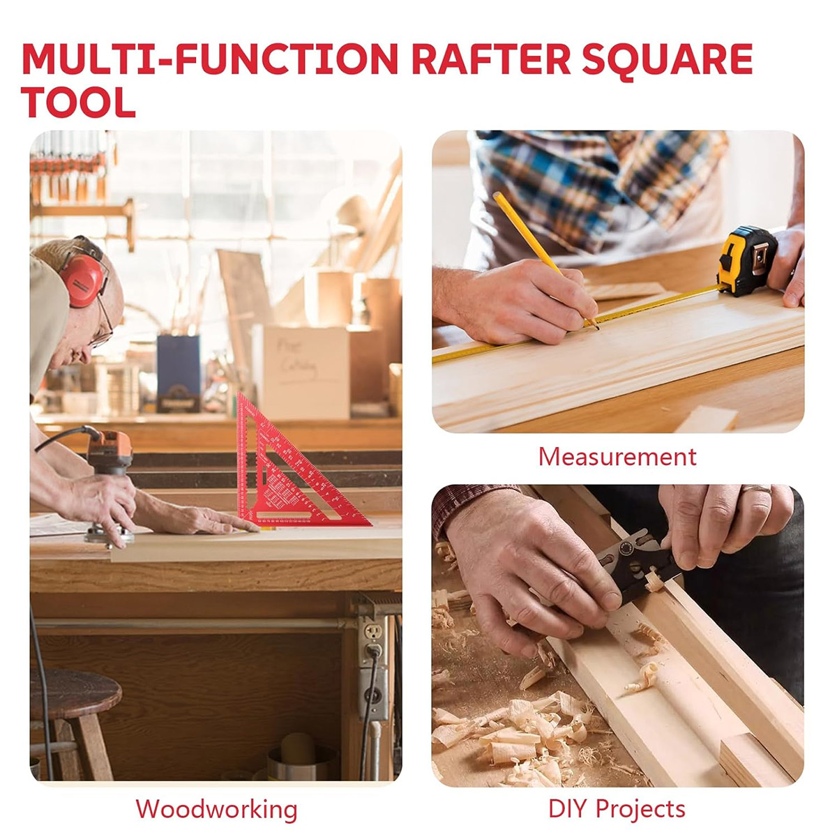 Regla Triangular de Alta Preci - Woodworking Ruler reseña y precio