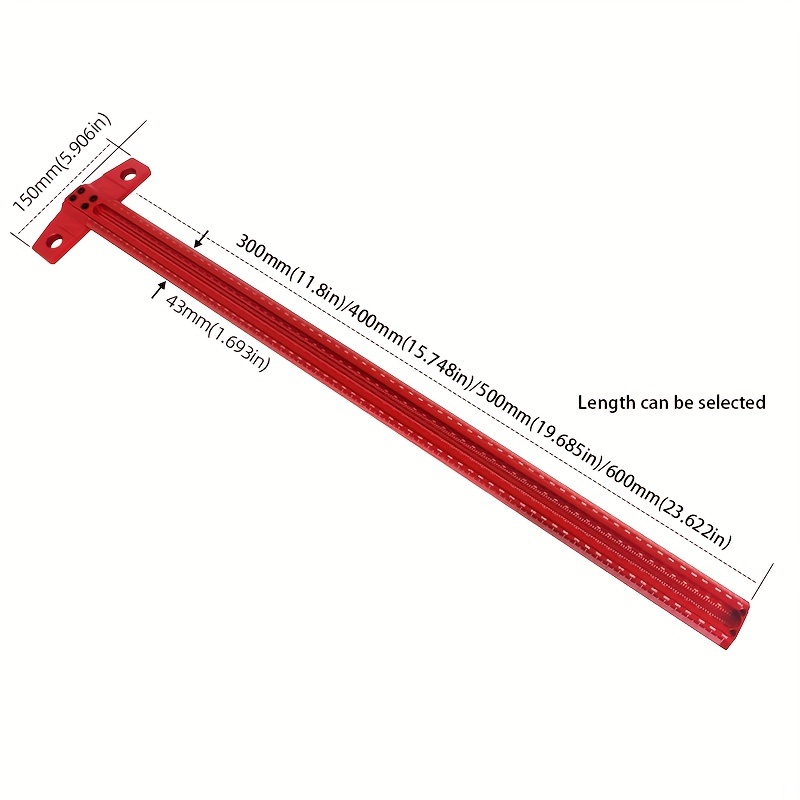 60/300/400/500 Calibre de marc - Woodworking Ruler reseña y precio