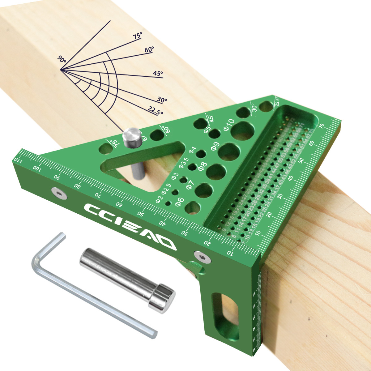 Regla de medición multiángulo  - Woodworking Ruler reseña y precio