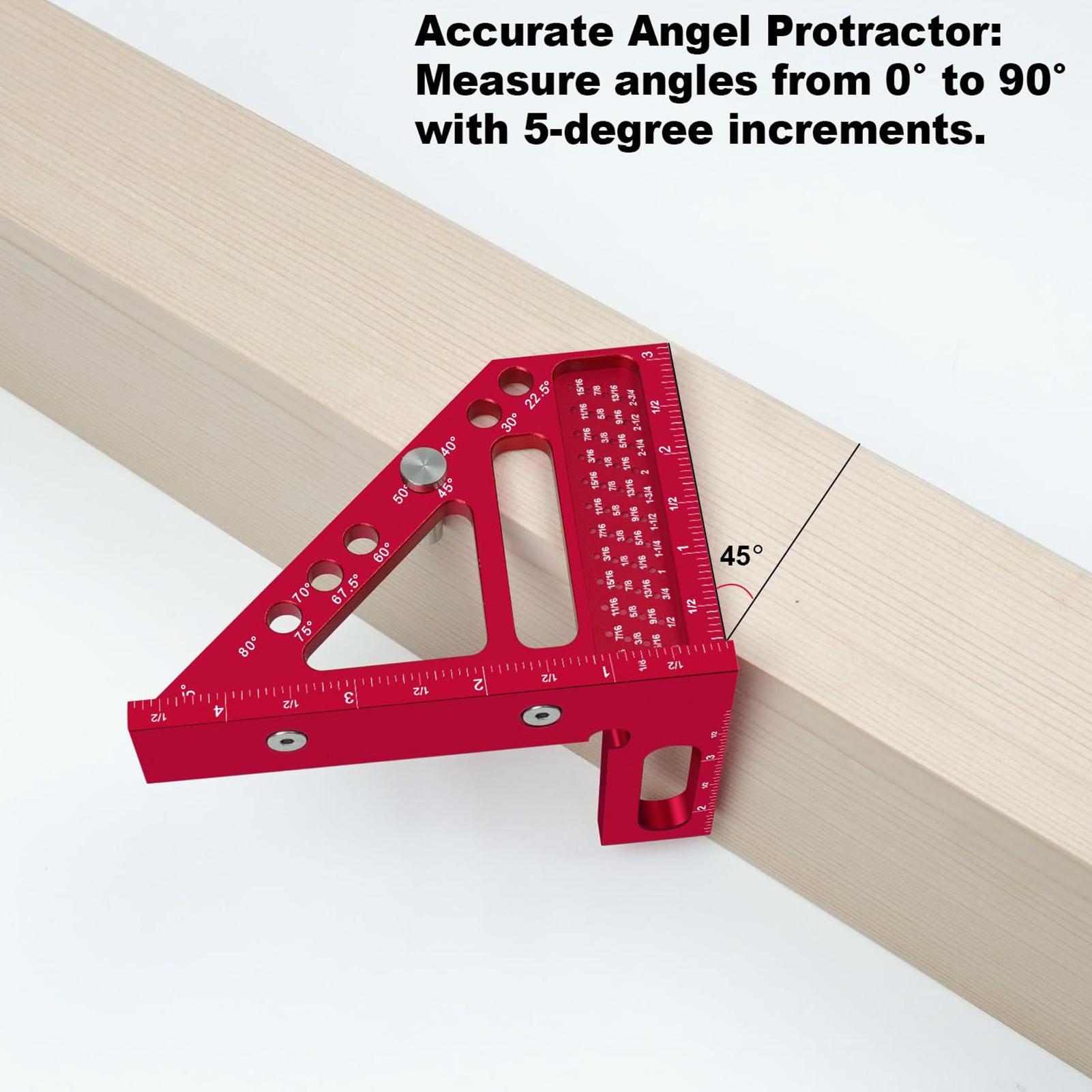 Regla de marcado de agujeros c - Woodworking Ruler reseña y precio