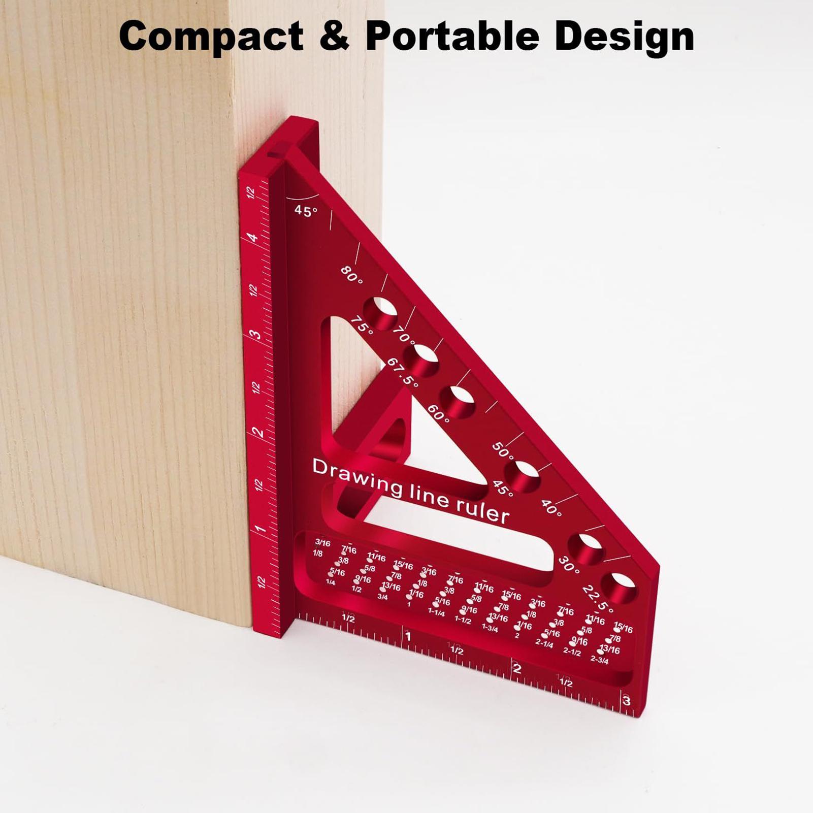 Regla de marcado de agujeros c - Woodworking Ruler reseña y precio