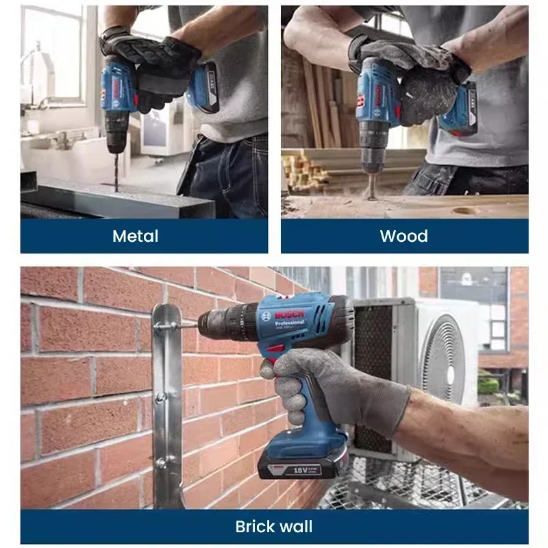 Taladro percutor inalámbrico B - Bosch Drill Gsb 18V reseña y precio