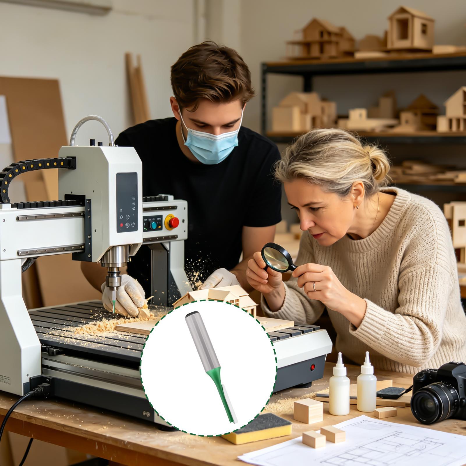 Broca de fresado recta para ca - Router Bits For Woodworking reseña y precio