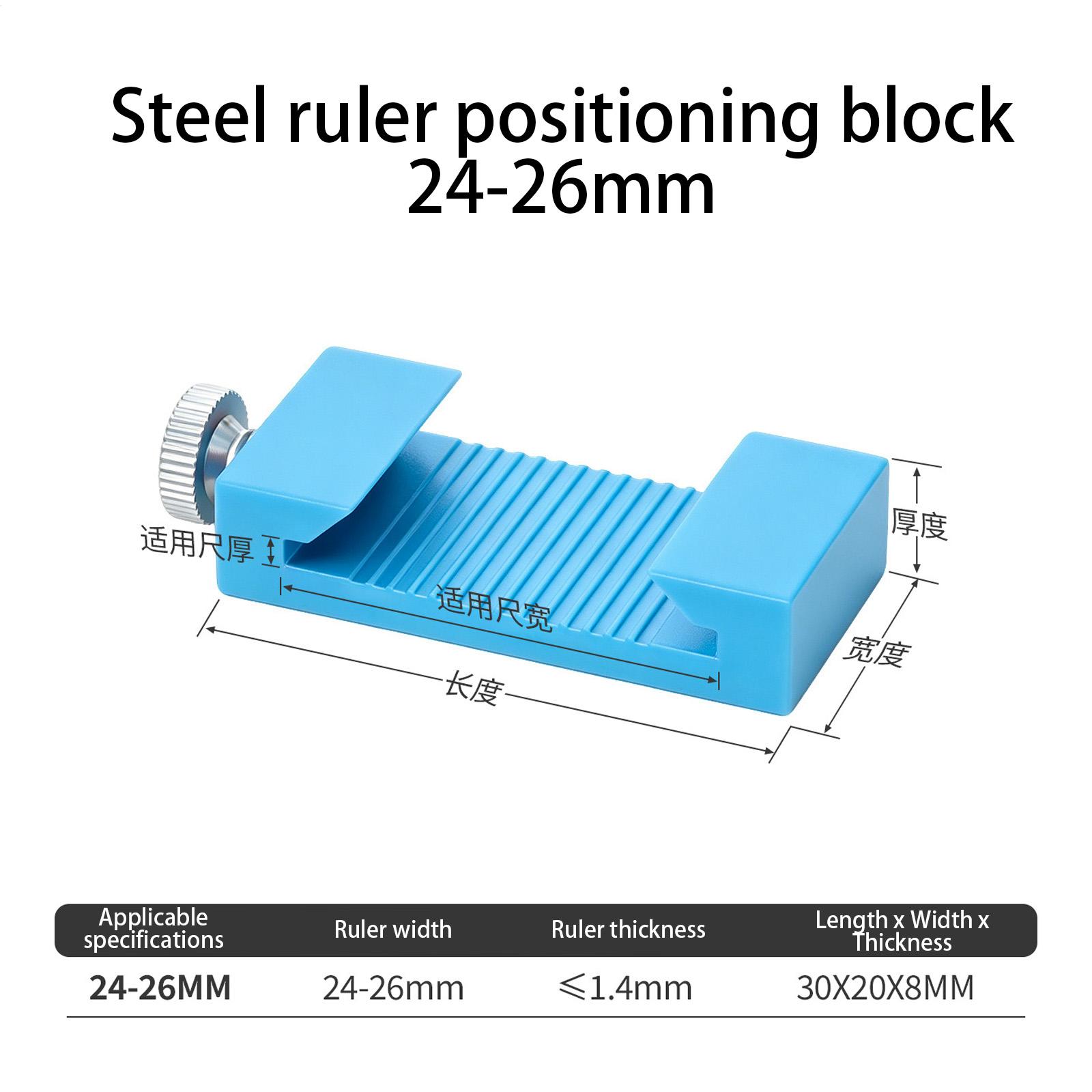 Bloque de acero para regla de  - Woodworking Ruler reseña y precio