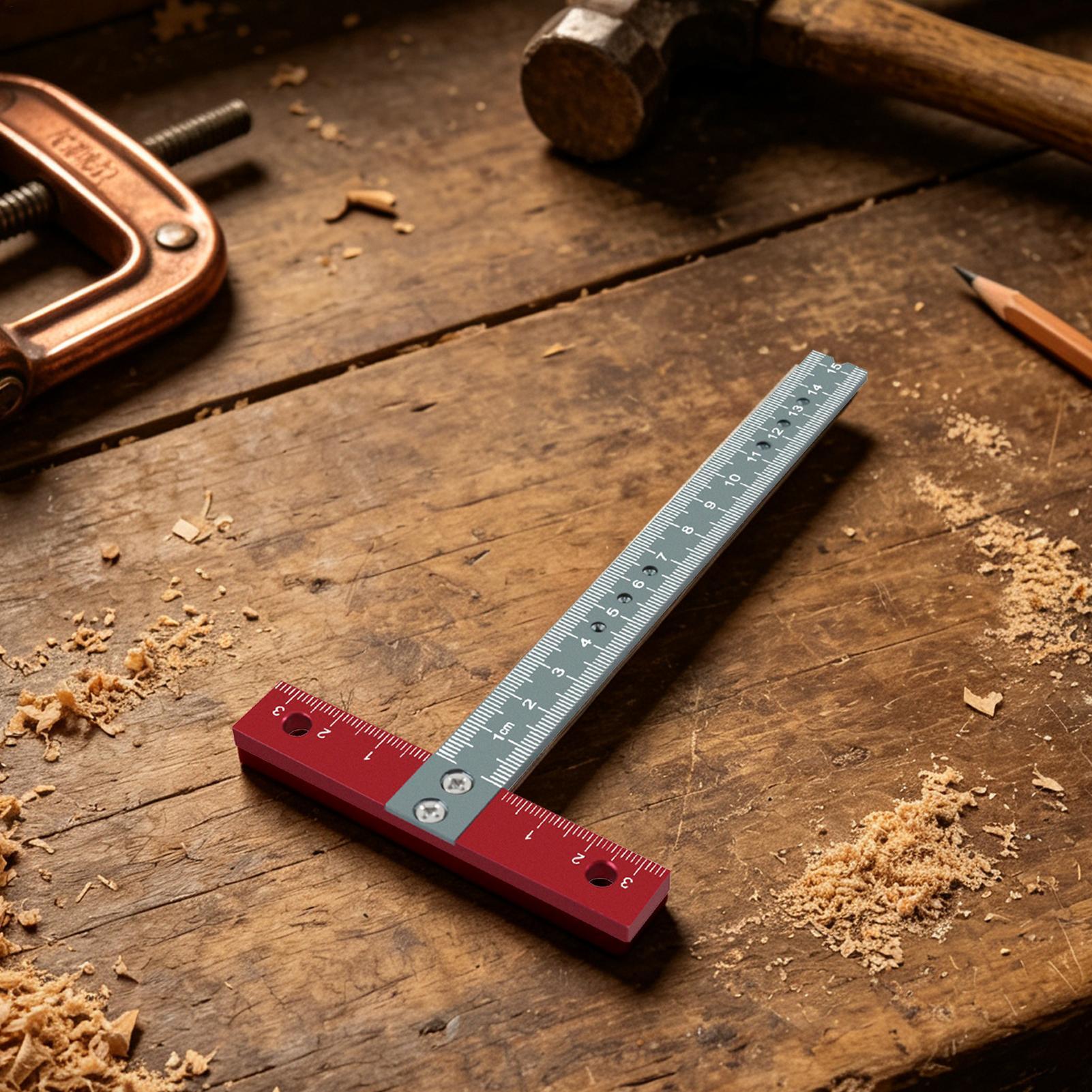 Regla de carpintería en forma  - Woodworking Ruler reseña y precio