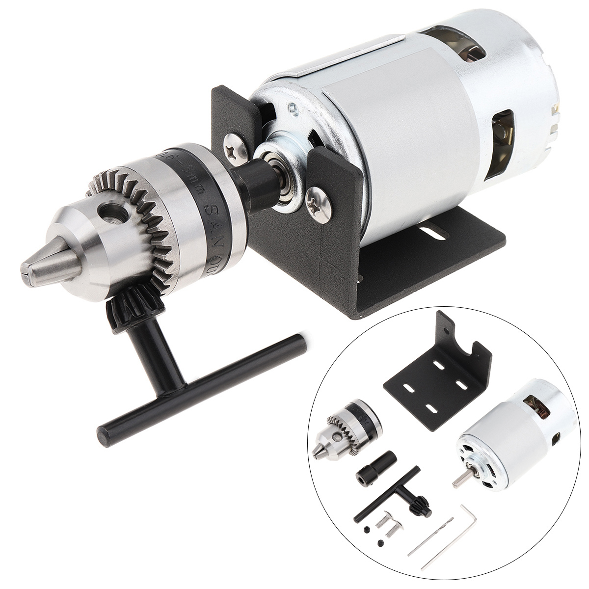 Taladro manual de 12-24V, Moto - Woodworking Lathe Chuck reseña y precio
